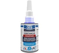 GEB Gebetanche chauffage Résine anaérobie d'étanchéitée pour raccords filetés métal chauffage et air comprimé - 75ml