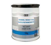 GEB GEBOIL Pâte d'étanchéité destinée à l’étanchéité des raccords filetés, résistant aux hydrocarbures et aux températures élevées - Sceau 5kg
