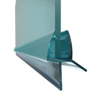GEB Joint double lèvres pour bas de porte de douche pour porte de 5 à 8mm, Translucide, 1m.
