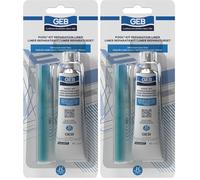 GEB Kit Réparation Liner de Piscine, Spa et jaccuzzi gonflables, bouées, Matelas pneumatiques - répare même sous l'eau Les déchirures, coupures et Trous (Lot de 2)