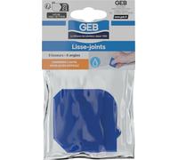 GEB Lisse joint de silicone 3 pièces. 3 types de lisseurs et 6 angles possibles. Lisseur accès difficile inclus.