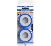 Lot de 2 rubans d'étanchéité en PTFE GEB 12m x 12mm pour l'étanchéité des raccords filetés
