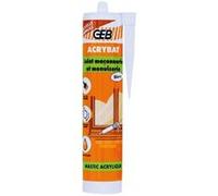 Geb - Mastic Acrylique Blanc - Cartouche 310 Ml Blanc G