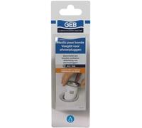 GEB Mastic d'étanchéité pour bonde de lavabo, évier, Baignoire, Douche ou pour Emboitement de tuyaux - Cordon prêt à l'emploi ⌀ 8mm x 43cm - Gris