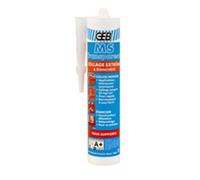 GEB Mastic colle MS d'étanchéité à base de polymère, sans solvant, tous supports même humides, cartouche 280 ml - Transparent