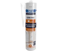 GEB Mastic colle polymère MS - 280 ml - Blanc