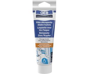GEB Pâte décapante étain cuivre tube 125 ml pour brasage tendre, Blanc