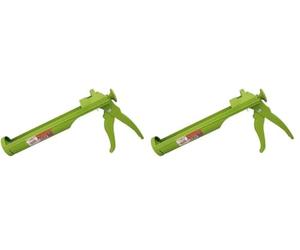 GEB Pistolet à cartouche mécanique pour mastic stop goutte - Cartouche de 280 à 310ml (Lot de 2)
