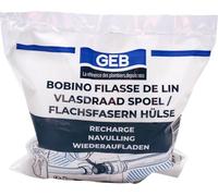 GEB Recharge pour Bobino 80g. Filasse de lin peigné haute qualité. S'utilise en complément de pâte à joint pour raccords filetés métal.