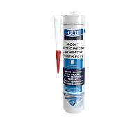 GEB - Réparation piscine - Lot de 4 Mastics piscine POOL qualité professionnelle TRANSPARENT 290 ml -