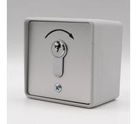 GEBA MP APZ 1-1T/1 Réf. 005.1101.10 - Contacteur n applique 1 sens impulsionnel pour portail - Barillet européen + 3 clés - Boîtier polycarbonate IP54 + 1 goodies DOMOBIP (MP APZ 1-1T/1)
