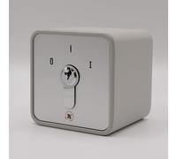 GEBA S APZ 1-1R/2 - Contacteur à clé MARCHE/ARRÊT en applique pour automatisme portail/garage - Réf : 009.1202.10 Retour automatique par ressort - 3 clés incluses + 1 Goodies DOMOBIP