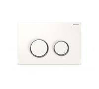 Geberit - 115.778.KN.1 - Plaque de Déclenchement Sigma20 - Synthétique - Double Touche - pour UP320 - UP720 - Chromé Mat/Chromé Brillant/Chromé Mat