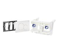 Geberit 115770115 Plaque de Déclenchement Sigma 01, Blanc-alpin & 241.829.00.1 PUENTE SOPORTE ACCIONAMIENTO D/V SIGMA 12CM