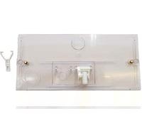 Geberit 123.001.11.1 Plaque de chasse pour réservoir WC extérieure avec tube