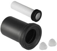 Geberit paroi WC raccord de connexion 152 422 461 2 chrome de couleur capuchons de recouvrement, L: 185 mm