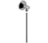 Geberit vanne d'angle 2000 / 2 "avec tube, rosace et raccord à compression 215085211, chromé