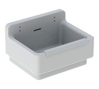 Geberit 300 basic évier de vidange avec rebord de protection 36.5x46x30cm avec trous pour grille à seau blanc s8a00100000g