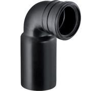 Geberit 366061161 : coude de raccordement en PE à 90° pour WC suspendu