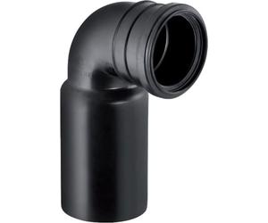 Geberit 366061161 : coude de raccordement en PE à 90° pour WC suspendu