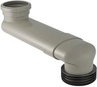 Geberit 388350291 Raccord coudé en PVC pour WC horizontal DN 90/100, Gris