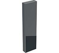 Geberit Acanto armoire haute 500637161 45x173x17,4cm, verre noir - noir mat