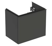 Geberit Acanto, armoire inférieure pour lavabos, 1 tiroir et 1 tiroir intérieur, saillie réduite, 592x535x415mm, 503008JK1, Couleur: Corps et façade : lave / mat, Poignée : lave / mat - CM