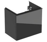 Geberit Acanto, armoire inférieure pour lavabos, 1 tiroir et 1 tiroir intérieur, saillie réduite, 592x535x415mm, 503.008.JK.2