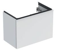 Geberit Acanto, armoire inférieure pour lavabos, 1 tiroir et 1 tiroir intérieur, saillie réduite, 740x535x415mm, 503009013, Couleur: Corps et façade : blanc / mat, poignée : blanc / mat - CM