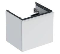 Geberit Acanto, armoire inférieure pour lavabos, 1 tiroir et 1 tiroir intérieur, suspendu, 592x541x475mm, 503003013, Couleur: Corps et façade : blanc / mat, poignée : blanc / mat - CM
