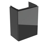 Geberit Acanto - Meuble pour lavabo, 54x39x25 cm, 1 porte, charnières G/D, verre/lave 503.001.JK.2