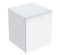 Geberit Acanto armoire latérale, 1 tiroir et 1 tiroir intérieur, 452x520x475mm, 503.010.01.1, Couleur: Corps et façade : blanc / brillant, poignée : blanc / mat