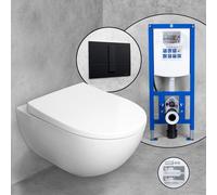 Geberit Acanto Cuvette suspendue & Abattant Tellkamp avec bâti-support neeos,, 500600012+16791BM#SET,