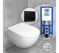 Geberit Acanto Cuvette suspendue & Abattant Tellkamp avec bâti-support neeos,, 500600018+16601BM#SET,