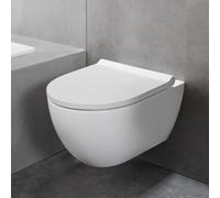 Geberit WC suspendu Acanto 502774008 siège WC inclus 4,5 l sans rebord TurboFlush blanc KeraTect