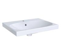 Geberit Acanto lavabo, 1 trou pour robinetterie, avec trop-plein, 600x480mm, 500.620.01.8, Couleur: Blanc, avec KeraTect