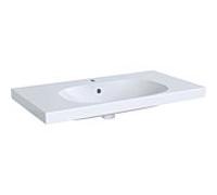 Geberit Acanto lavabo 500623012 90 x 48,2 cm, avec étagère, avec trou pour robinetterie, trop-plein, blanc