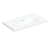 Geberit Acanto lavabo 500624018 90 x 48,2 cm, avec étagère, avec trop-plein, sans trou pour robinetterie, blanc KeraTect