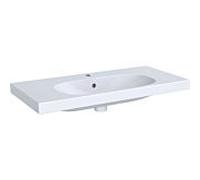 Geberit Acanto lavabo 500633012 90 x 42,2 cm, avec étagère, avec trou pour robinetterie, avec trop-plein, blanc