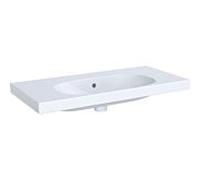 Geberit Acanto lavabo 500634012 90 x 42,2 cm, avec trop-plein, sans trou pour robinetterie, blanc