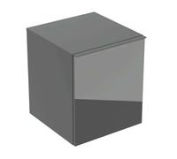 Geberit Acanto - Meuble d'appoint 45x52x48 cm, 2 tiroir, verre/lave 503.010.JK.2