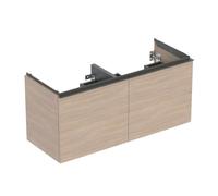 Geberit Acanto - Meuble lavabo, 118x54x48 cm, 2 tiroirs, chêne 503.007.JH.1