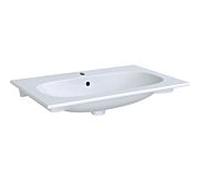 Geberit Acanto meuble lavabo 500641018 75 x 48 cm, avec trou pour robinetterie, avec trop-plein, blanc KeraTect