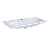Geberit Acanto meuble lavabo 500642012 90x48cm, avec trou pour robinetterie, avec trop-plein, blanc