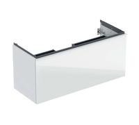 Meuble bas Geberit Acanto 1 tiroir 1 tir anglaise lavabo 1C 120cm verre blanc - GEBERIT 503.006.01.2