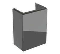 Geberit Acanto - Meuble pour lavabo, 54x39x25 cm, 1 porte, charnières G/D, verre/lave 503.001.JK.2