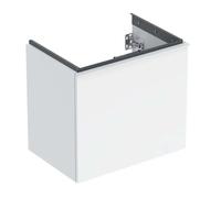 Geberit Acanto - Meuble pour lavabo, 60x54x42 cm, 2 tiroirs, blanc brillant 503.008.01.1
