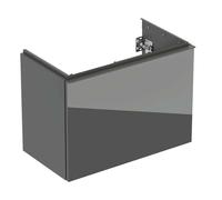 Geberit Acanto - Meuble pour lavabo, 74x54x42 cm, 2 tiroirs, verre/lave 503.009.JK.2