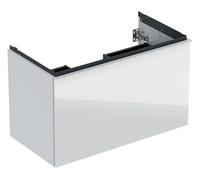 Geberit Acanto meuble sous-vasque 500612012 89x53,5x47,6 cm, verre blanc - blanc brillant