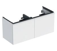 Geberit Meuble sous lavabo Acanto 2 tiroirs suspendu blanc brillant 118x54x48 cm - 503.007.01.1